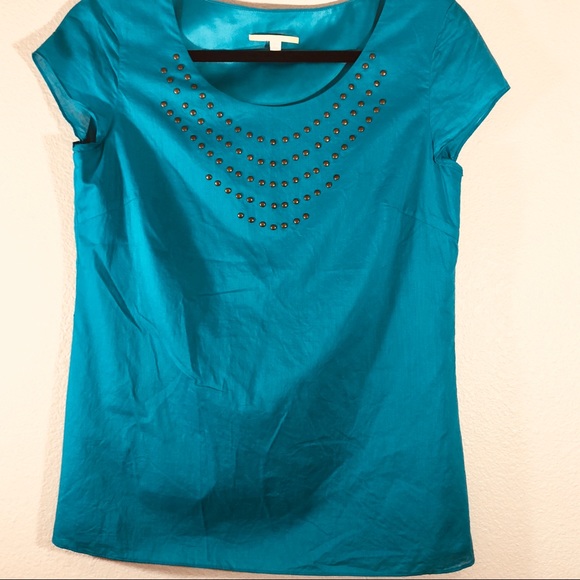 Gianni Bini Aqua / Teal / Turquoise Blouse - Picture 1 of 3